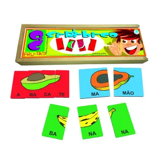 QUEBRA-CABEÇA SILÁBICO: FRUTAS - Simque (Ref 560)