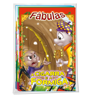 COLEÇÃO FABULAS - COM 8 LIVROS DIFERENTES 