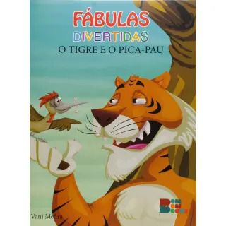 FÁBULAS DIVERTIDAS - O TIGRE E O PICA PAU - LETRA MAIÚSCULA LIVRO COM FANTOCHE FÁBULAS DIVERTIDAS - O TIGRE E O PICA PAU - LETRA MAIÚSCULA LIVRO COM FANTOCHE