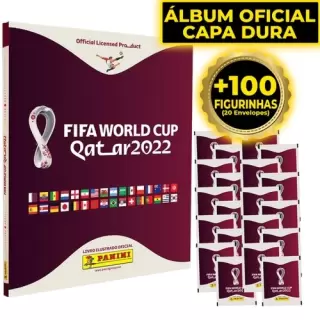 Album Capa Dura - Copa Do Mundo 2022 + 100 figurinhas
