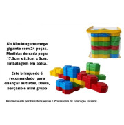 Blocos Duplos Baby com 24 pças Blocos Duplos Baby com 24 pças