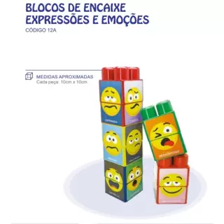 BLOCOS DE ENCAIXE EXPRESSÕES E EMOÇÕES (CÓDIGO 12A)