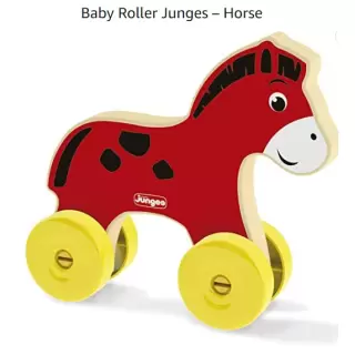 Baby Roller Cavalo - Carrinho Animal (Em Madeira) - Junges