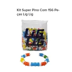 Kit Super Pino Com 156 Peças Lig Lig
