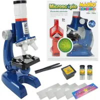 Kit Microscópio Infantil Brinquedo De Cientista Educativo