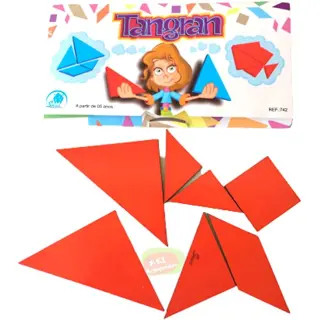  Tangran Individual 7 Peças - Simque (Ref 742)