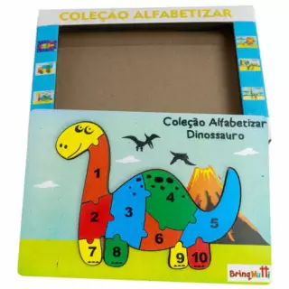 Coleção Alfabetizar Dinossauro - BrinqMutti