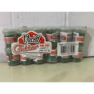 Kit Glitter Verde Bandeira - 12 UNIDADES