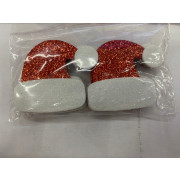 EVA GORRO PAPAI NOEL GLITTER - 6 UNIDADES EVA GORRO PAPAI NOEL GLITTER - 6 UNIDADES