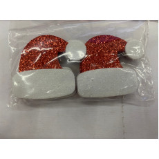 EVA GORRO PAPAI NOEL GLITTER - 6 UNIDADES