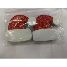 EVA GORRO PAPAI NOEL GLITTER - 6 UNIDADES