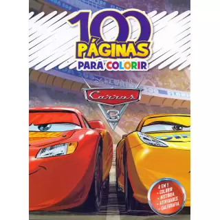 LIVRO 100 PÁGINAS PARA COLORIR DISNEY PIXAR CARROS 3