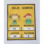 PAINEL HOJE SOMOS - TECIDO EMBORRACHADO