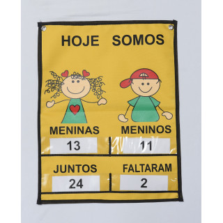 PAINEL HOJE SOMOS - TECIDO EMBORRACHADO