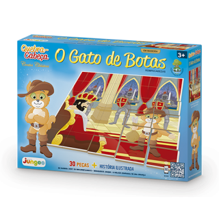 Quebra-Cabeça O Gato de Botas - Junges Quebra-Cabeça O Gato de Botas - Junges