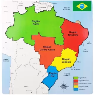 Mapa do Brasil - BrinqMutti