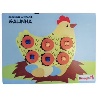 Alinhavos Animado Galinha - BrinqMutti