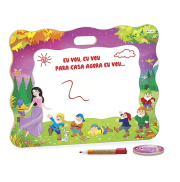 Lousa Risque e Rabisque (Branca de Neve) 50x40 - Junges Lousa Risque e Rabisque (Branca de Neve) 50x40 - Junges