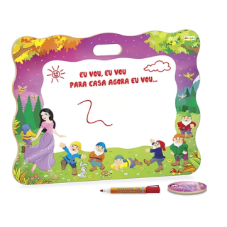Lousa Risque e Rabisque (Branca de Neve) 50x40 - Junges Lousa Risque e Rabisque (Branca de Neve) 50x40 - Junges
