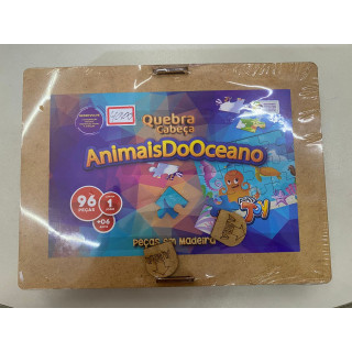 Quebra Cabeça Animais do Oceano - 96 peças
