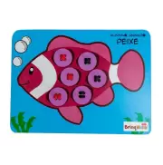 Alinhavos Animado Peixe - BrinqMutti Alinhavos Animado Peixe - BrinqMutti