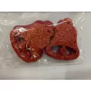 EVA SINO GLITTER VERMELHO - 10 UNIDADES