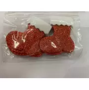 EVA BOTA PAPAI NOEL GLITTER - 6 UNIDADES EVA BOTA PAPAI NOEL GLITTER - 6 UNIDADES