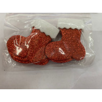 EVA BOTA PAPAI NOEL GLITTER - 6 UNIDADES