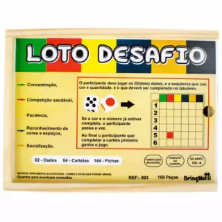 Loto Desafios com 150 peças - Brinq Mutti
