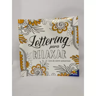 LETTERING PARA RELAXAR - LIVRO DE COLORIR ANTIESTRESSE