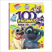 LIVRO 100 PÁGINAS PARA COLORIR - PUPPY DOG PALS 