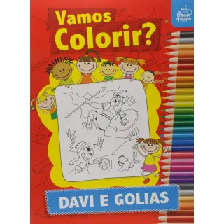 Vamos Colorir? Davi e Golias - Passo a Passo