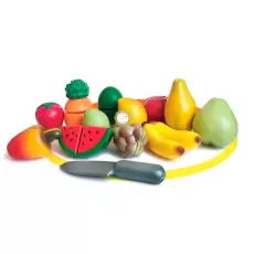 Baú Frutas e Legumes Crec Crec (divididas)  com 50 peças  Baú Frutas e Legumes Crec Crec (divididas)  com 50 peças