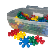 Baú com 60 peças Blocoboll Coloridos Baú com 60 peças Blocoboll Coloridos