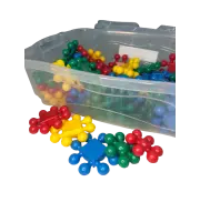 Baú com 60 peças Blocoboll Coloridos Baú com 60 peças Blocoboll Coloridos