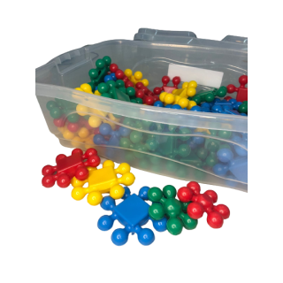 Baú com 60 peças Blocoboll Coloridos Baú com 60 peças Blocoboll Coloridos