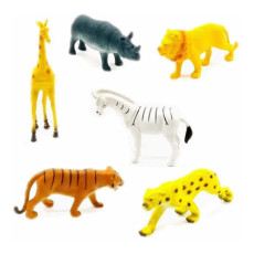 Baú Animais da Selva Emborrachado - 18 peças Baú Animais da Selva Emborrachado - 18 peças