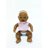 Boneca Menina Negra em Vinil - Maxi Toys
