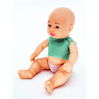 Boneco Menino Branco em Vinil - Maxi Toys