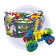 Poli Idéias C/500 Peças - Brinquedo Pedagógico