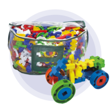 Poli Idéias C/500 Peças - Brinquedo Pedagógico