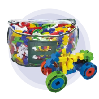Poli Idéias C/500 Peças - Brinquedo Pedagógico