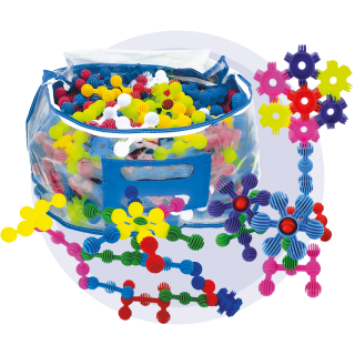 Encaixe Mágico C/400 Peças - Brinquedo Pedagógico Encaixe Mágico C/400 Peças - Brinquedo Pedagógico