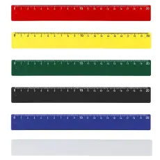Régua escolar 30cm Colorida - Cores sortidas
