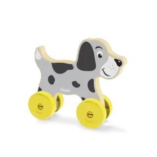 Baby roller Cachorro - Carrinho Animal (Em Madeira) - Junges