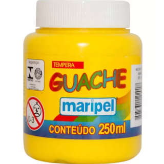 Tinta Guache 250ml Amarelo - Maripel Tinta Guache 250ml Amarelo - Maripel