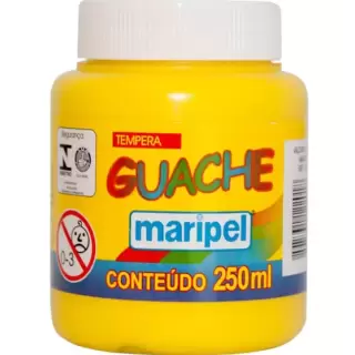 Tinta Guache 250ml Amarelo - Maripel