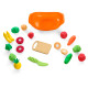 Nutri cozinha Tateti - 14 Frutas e Verduras divididas velcro Nutri cozinha Tateti - 14 Frutas e Verduras divididas velcro