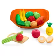 Nutri cozinha Tateti - 14 Frutas e Verduras divididas velcro Nutri cozinha Tateti - 14 Frutas e Verduras divididas velcro