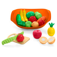 Nutri cozinha Tateti - 14 Frutas e Verduras divididas velcro Nutri cozinha Tateti - 14 Frutas e Verduras divididas velcro